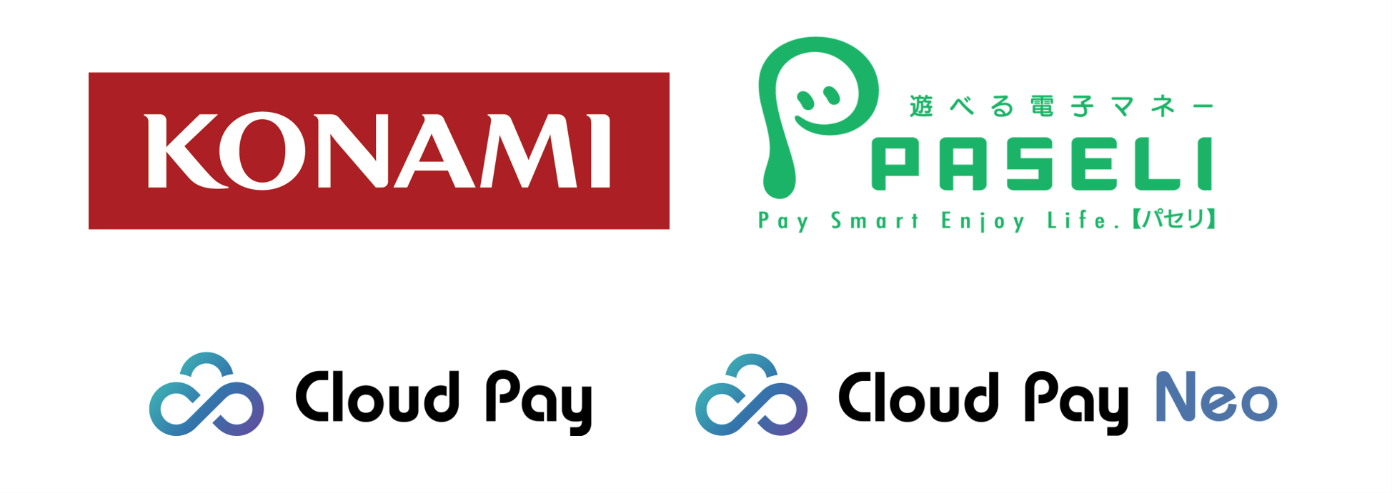 「Cloud Pay」「Cloud Pay Neo」 KONAMIの電子マネー「PASELI」と連携